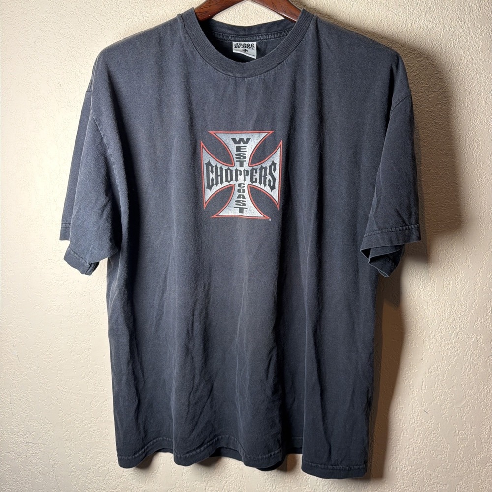 West Coast Choppers Long Beach CA Black T-Shirt Jesse Who  XL Vintage Y2K Tee